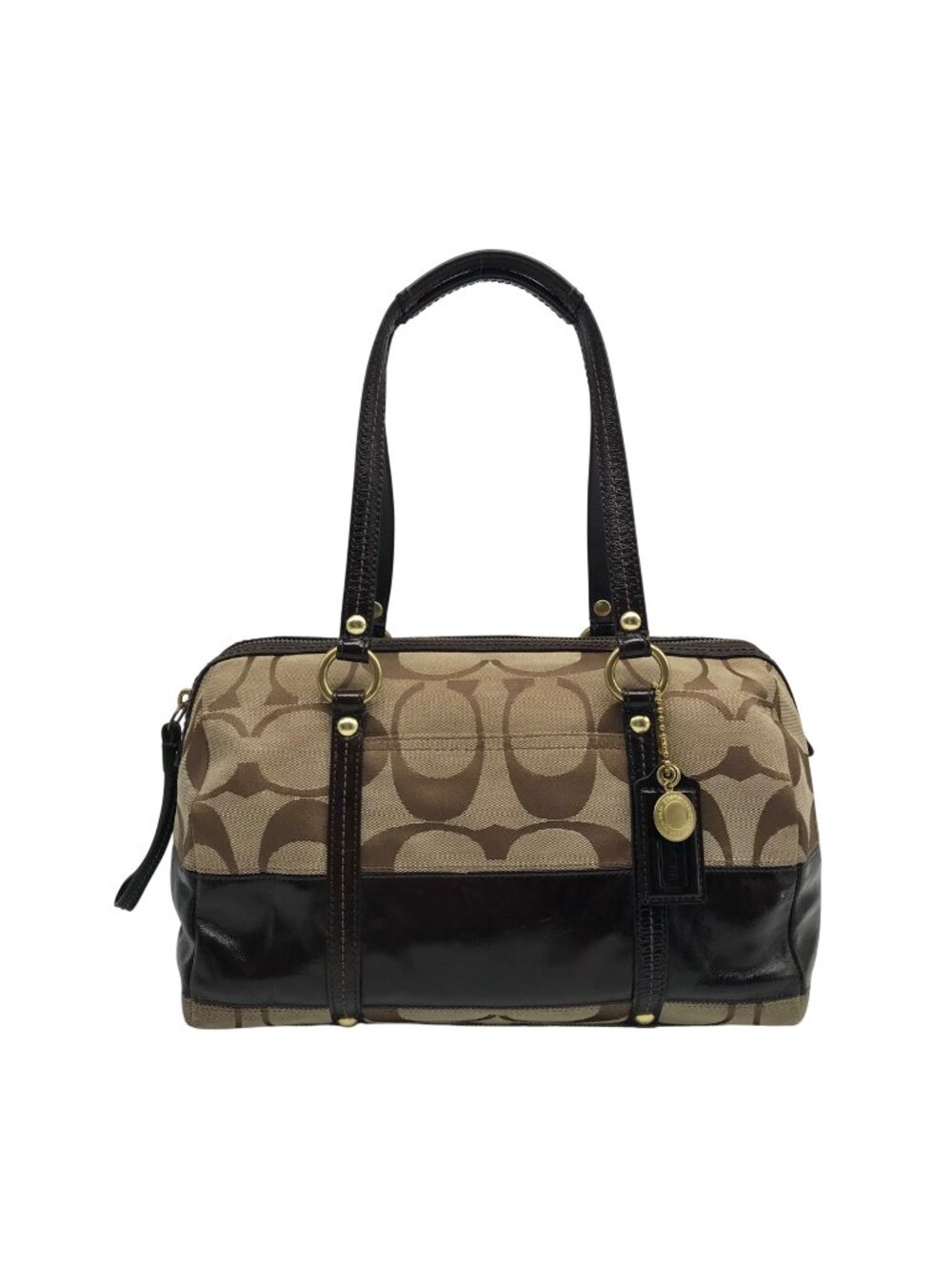 Coach Tan Signature Canvas Shoulder Bag - Picture 1 of 13